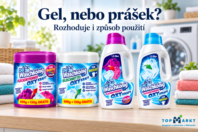 Výběr odstraňovače skvrn na bílé a barevné prádlo